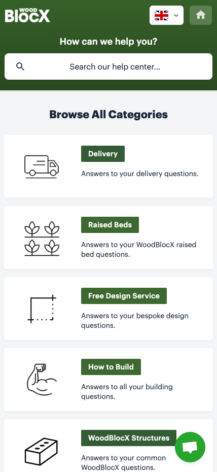WoodBlocX ejemplo de base de conocimientos